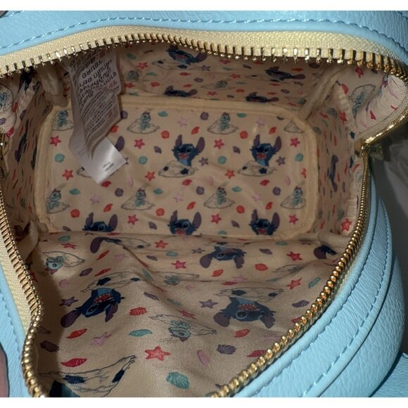 Disney Parks Loungefly Stitch & Scrump Backpack Beach Day Sand Castle 2024 NEW